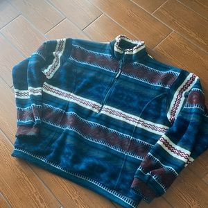 Vintage sport Polartec 3/4 zip fleece pull over made in USA size large